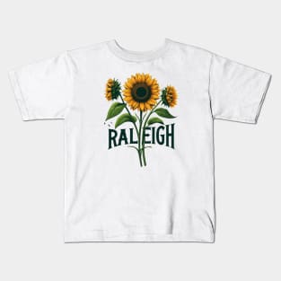 Raleigh Sunflower Kids T-Shirt